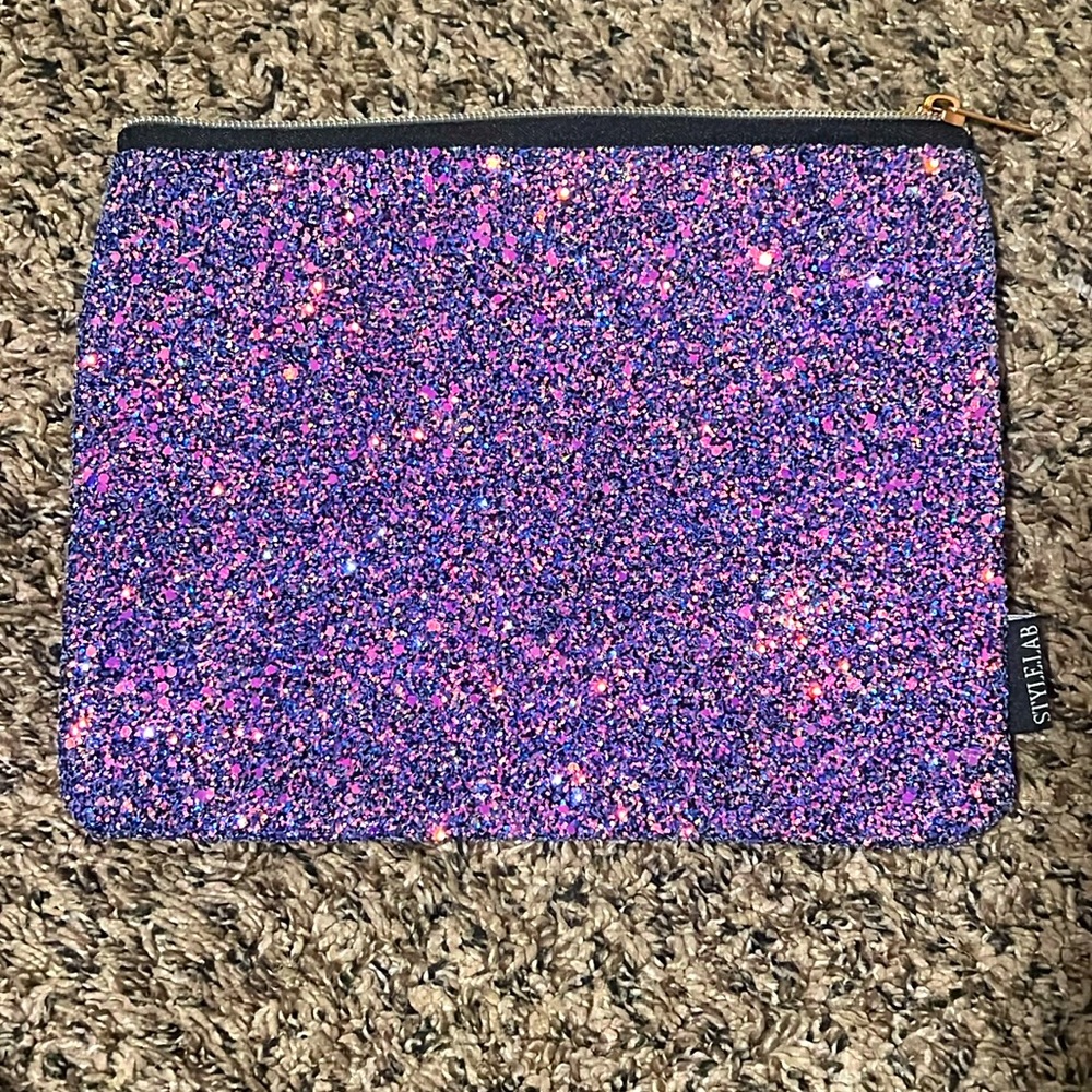 Cosmetic Chunky Glitter Pouch